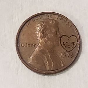 1973 I Love You penny